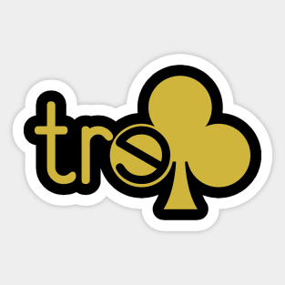 gold tre club Sticker